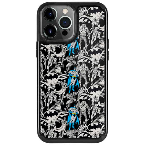 DC Comics Batman Characters Action Poses Print iPhone Cases
