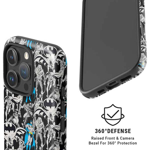 DC Comics Batman Characters Action Poses Print iPhone 16 Pro Max Magsafe Impact Case