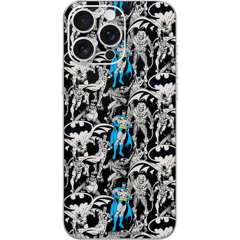 DC Comics Batman Characters Action Poses Print iPhone 16 Pro Max Skin