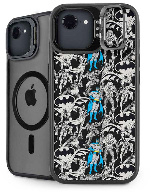 DC Comics Batman Characters Action Poses Print iPhone 16e Kickstand Case