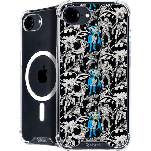 DC Comics Batman Characters Action Poses Print iPhone 16e MagSafe Case