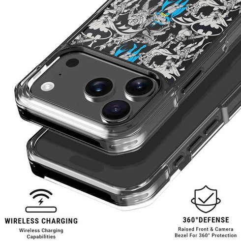 DC Comics Batman Characters Action Poses Print iPhone 18 Pro Clear Case