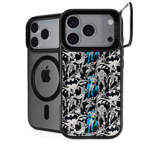 DC Comics Batman Characters Action Poses Print iPhone 18 Pro Kickstand Case