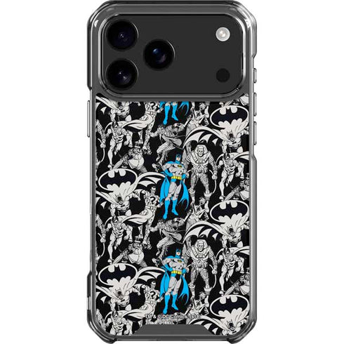DC Comics Batman Characters Action Poses Print iPhone 18 Pro Max Clear Case
