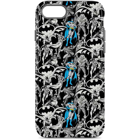 DC Comics Batman Characters Action Poses Print iPhone Cases
