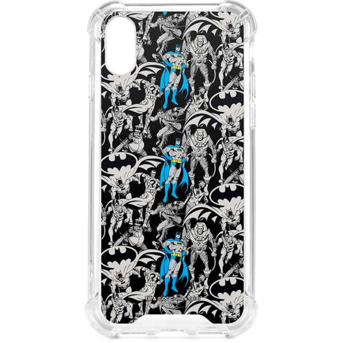 DC Comics Batman Characters Action Poses Print iPhone XS Clear Case