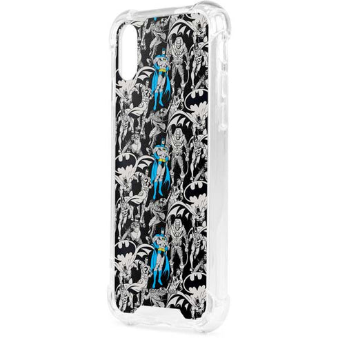 DC Comics Batman Characters Action Poses Print iPhone XS Clear Case
