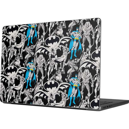 DC Comics Batman Characters Action Poses Print Apple MacBook Pro 14-inch Skin