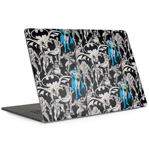 DC Comics Batman Characters Action Poses Print MacBook Skins