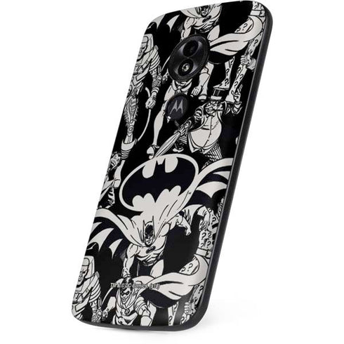 DC Comics Batman Characters Action Poses Print Moto E5 Play Skin