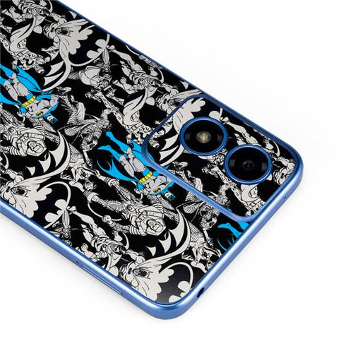 DC Comics Batman Characters Action Poses Print Moto G Play 4G (2024) Skin