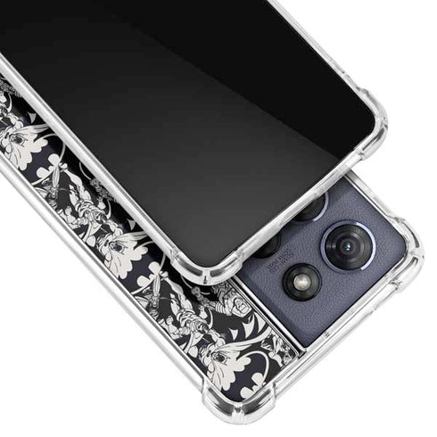 DC Comics Batman Characters Action Poses Print Moto G Power 5G (2025) Clear Case