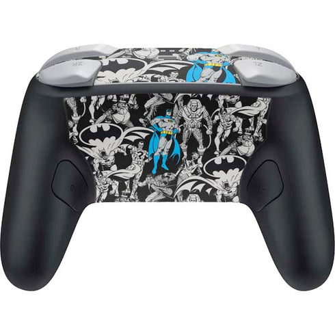 DC Comics Batman Characters Action Poses Print Nintendo Switch 2 (2025) Pro Controller Skin