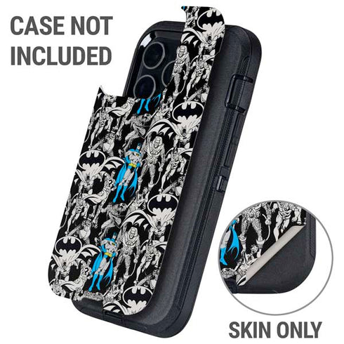 DC Comics Batman Characters Action Poses Print Otterbox Defender iPhone Skin