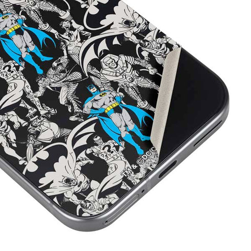 DC Comics Batman Characters Action Poses Print Pixel 9 Pro XL Skin