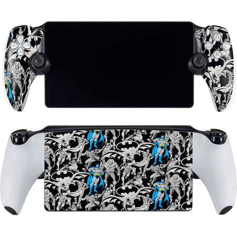 DC Comics Batman Characters Action Poses Print PlayStation Portal Remote Player Skin