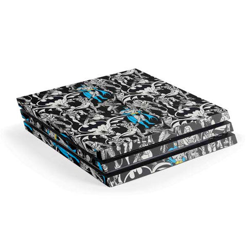 DC Comics Batman Characters Action Poses Print PlayStation PS4 Skins