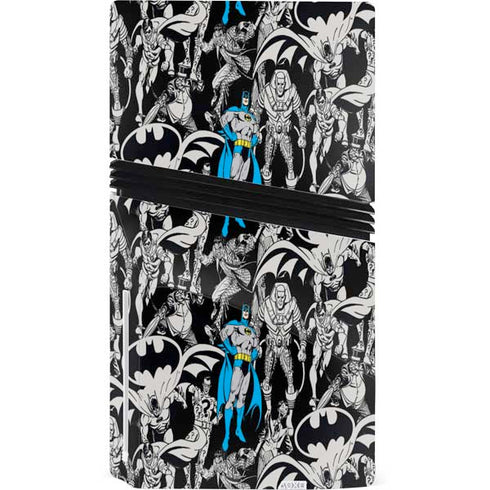 DC Comics Batman Characters Action Poses Print PS5 Pro Disk Bundle Skin