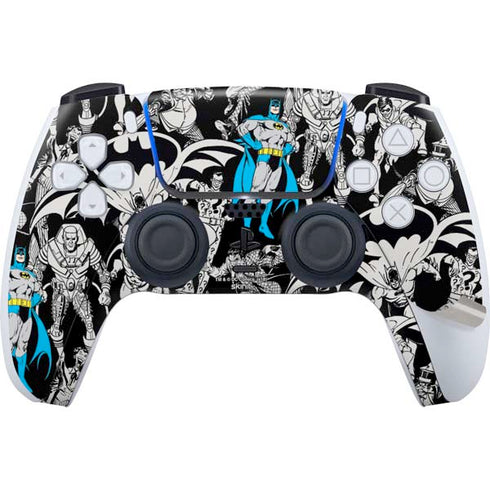DC Comics Batman Characters Action Poses Print PS5 Pro Disk Bundle Skin