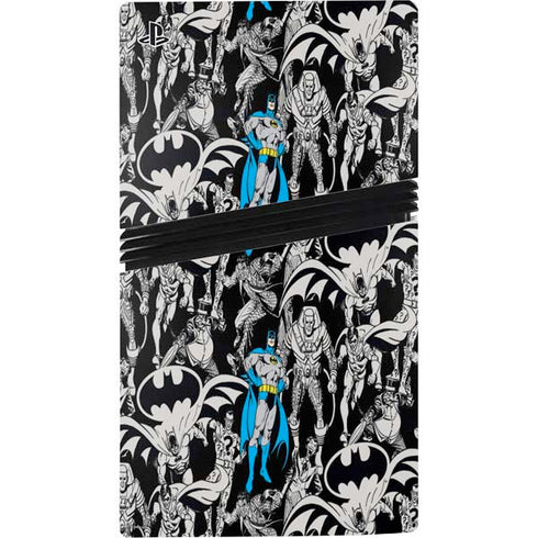 DC Comics Batman Characters Action Poses Print PS5 Pro Disk Console Skin