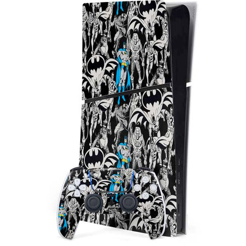 DC Comics Batman Characters Action Poses Print PlayStation PS5 Skins