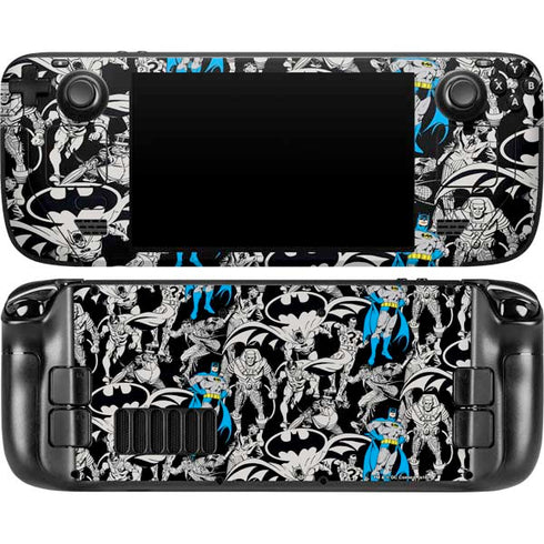 DC Comics Batman Characters Action Poses Print Steam Deck Handheld Gaming Computer OLED Skin