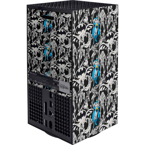 DC Comics Batman Characters Action Poses Print Xbox Series X Bundle Skin