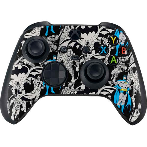 DC Comics Batman Characters Action Poses Print Xbox Series X Controller Skin