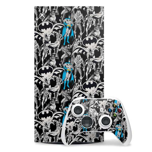 DC Comics Batman Characters Action Poses Print Xbox Series X Skins