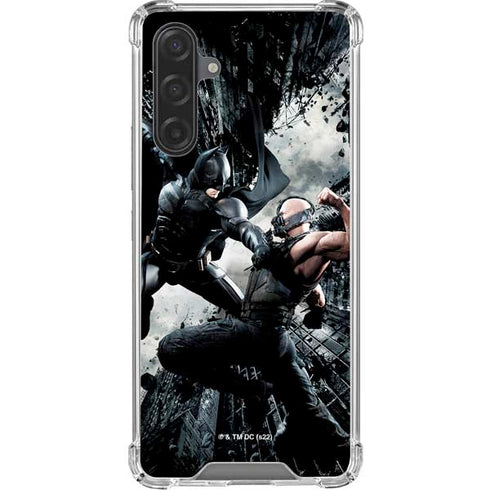 The Dark Knight Rises Batman and Bane Fighting Galaxy A17 Clear Case