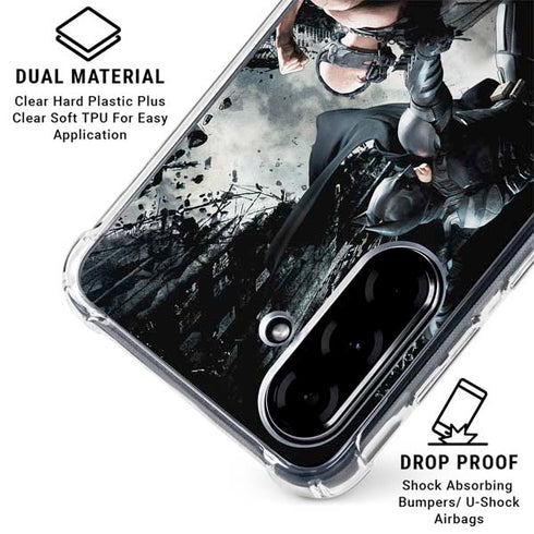 The Dark Knight Rises Batman and Bane Fighting Galaxy A36 5G Clear Case