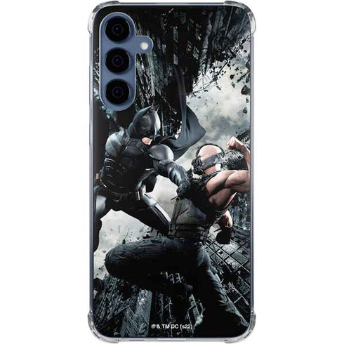 The Dark Knight Rises Batman and Bane Fighting Galaxy A55 5G Clear Case