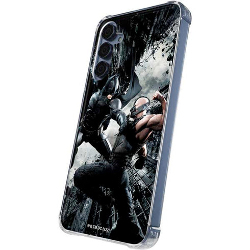 The Dark Knight Rises Batman and Bane Fighting Galaxy A55 5G Clear Case
