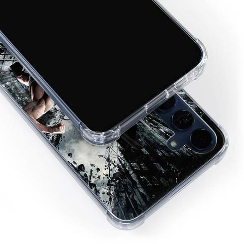 The Dark Knight Rises Batman and Bane Fighting Galaxy A55 5G Clear Case