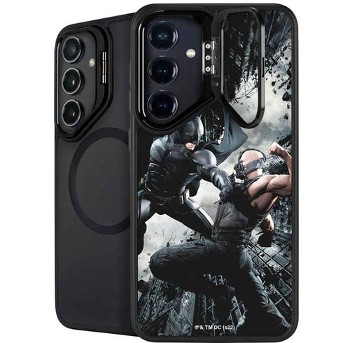 The Dark Knight Rises Batman and Bane Fighting Galaxy S25 Kickstand Case