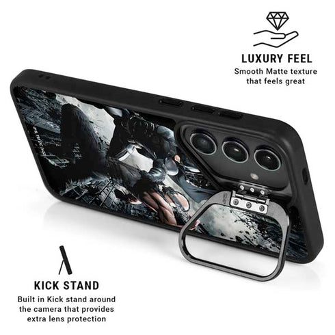 The Dark Knight Rises Batman and Bane Fighting Galaxy S25 Plus Kickstand Case