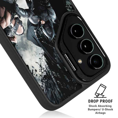 The Dark Knight Rises Batman and Bane Fighting Galaxy S25 Plus Kickstand Case