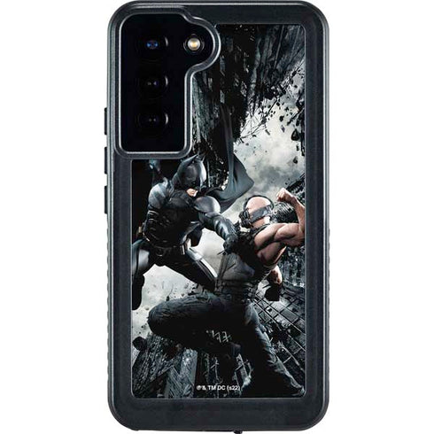 The Dark Knight Rises Batman and Bane Fighting Galaxy S24 Plus Waterproof Case