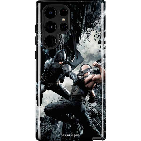 The Dark Knight Rises Batman and Bane Fighting Galaxy S25 Ultra Impact Case