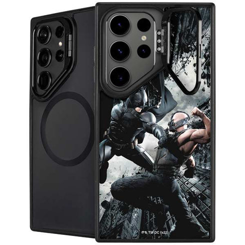 The Dark Knight Rises Batman and Bane Fighting Galaxy S25 Ultra Kickstand Case