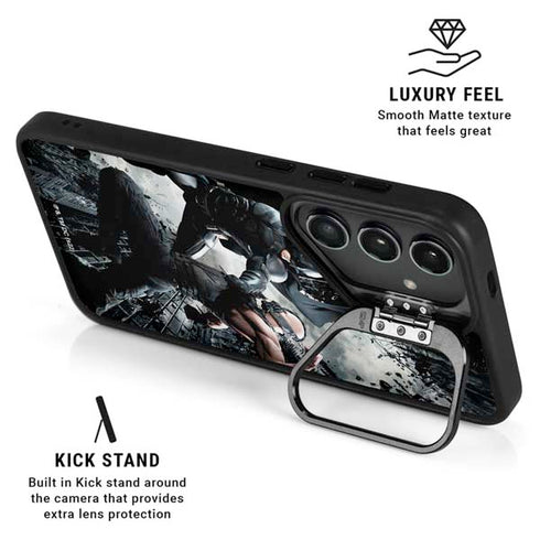 The Dark Knight Rises Batman and Bane Fighting Galaxy S25 Ultra Kickstand Case