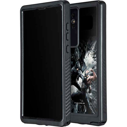 The Dark Knight Rises Batman and Bane Fighting Galaxy S24 Ultra Waterproof Case