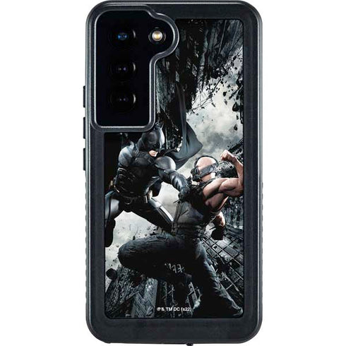 The Dark Knight Rises Batman and Bane Fighting Galaxy S24 Waterproof Case