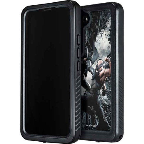 The Dark Knight Rises Batman and Bane Fighting Galaxy S24 Waterproof Case