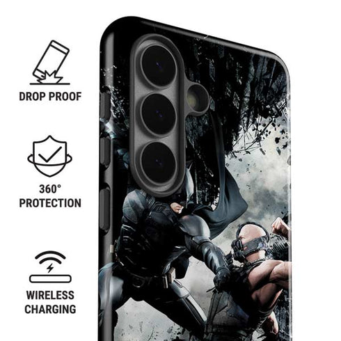 The Dark Knight Rises Batman and Bane Fighting Galaxy S26 Plus Impact Case