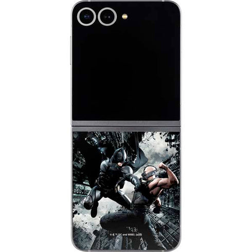 The Dark Knight Rises Batman and Bane Fighting Galaxy Z Flip6 Skin