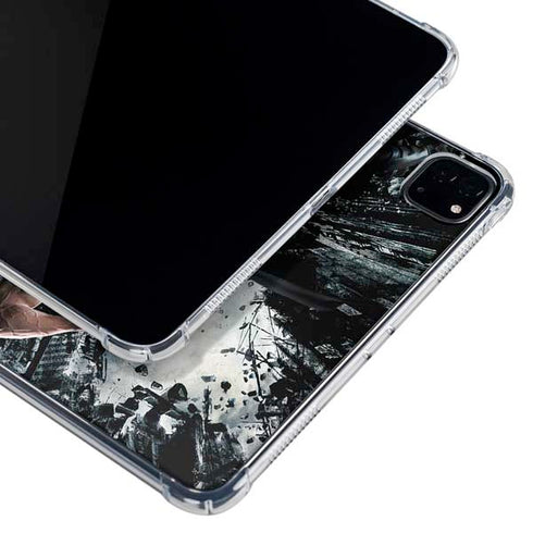 The Dark Knight Rises Batman and Bane Fighting iPad Pro 11in (2024) Clear Case