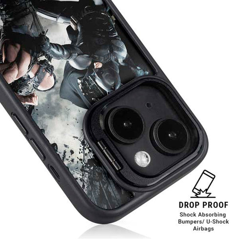 The Dark Knight Rises Batman and Bane Fighting iPhone 13 Kickstand Case