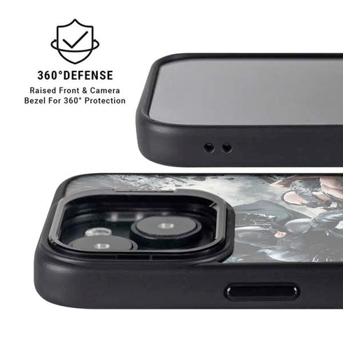 The Dark Knight Rises Batman and Bane Fighting iPhone 14 Kickstand Case