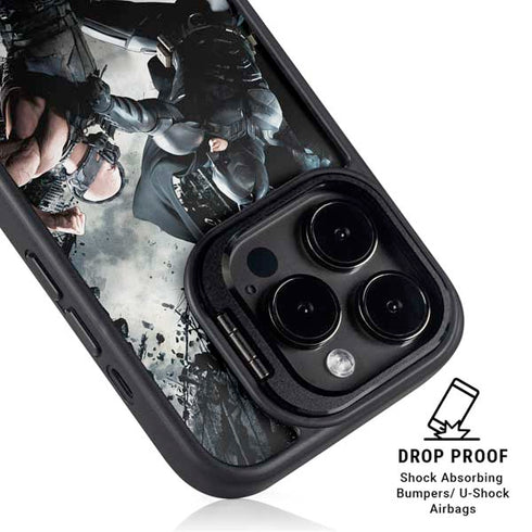 The Dark Knight Rises Batman and Bane Fighting iPhone 14 Pro Kickstand Case